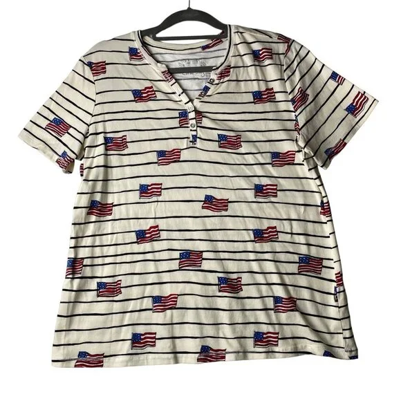T-shirt femme feu d'artifice du 4 juillet - France